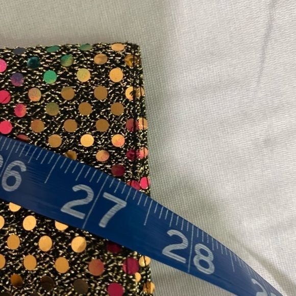 Vintage 70s 80s Eva Laurel Womens blouse sequins gold multiple size 8P USA Made - Picture 5 of 8